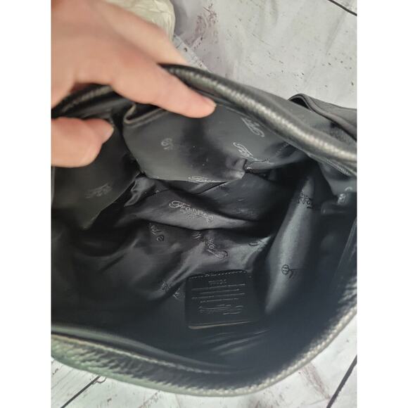 Fossil 75082 American Classic Black Pebble Leather Shoulder Bag READ - Picture 8 of 14